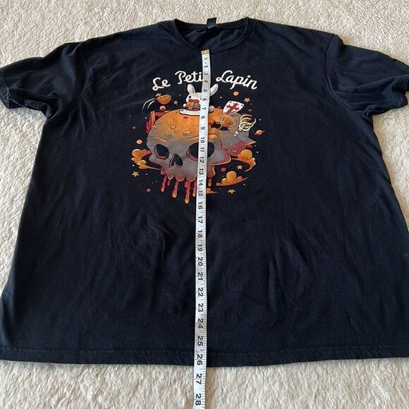 Le Petit Lapin short sleeve shirt black size XL - Picture 13 of 16